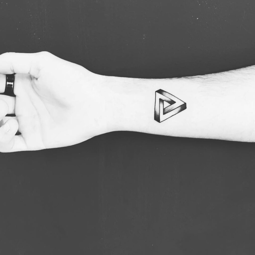 Penrose Triangle Illusion Tattoo Tattoo Design