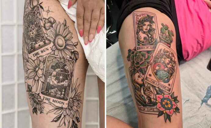 24+ Tarot Card Tattoo Ideas For Symbolic Stylish Ink