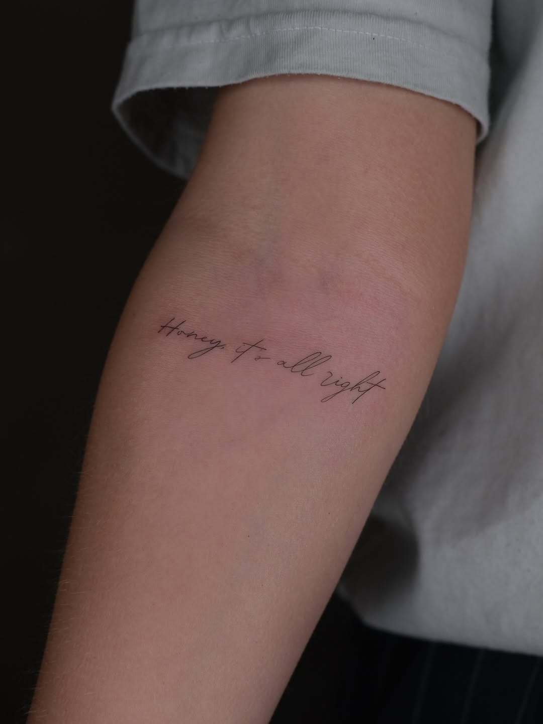 Elegant handwritten script tattoo design inspiration Tattoo Design