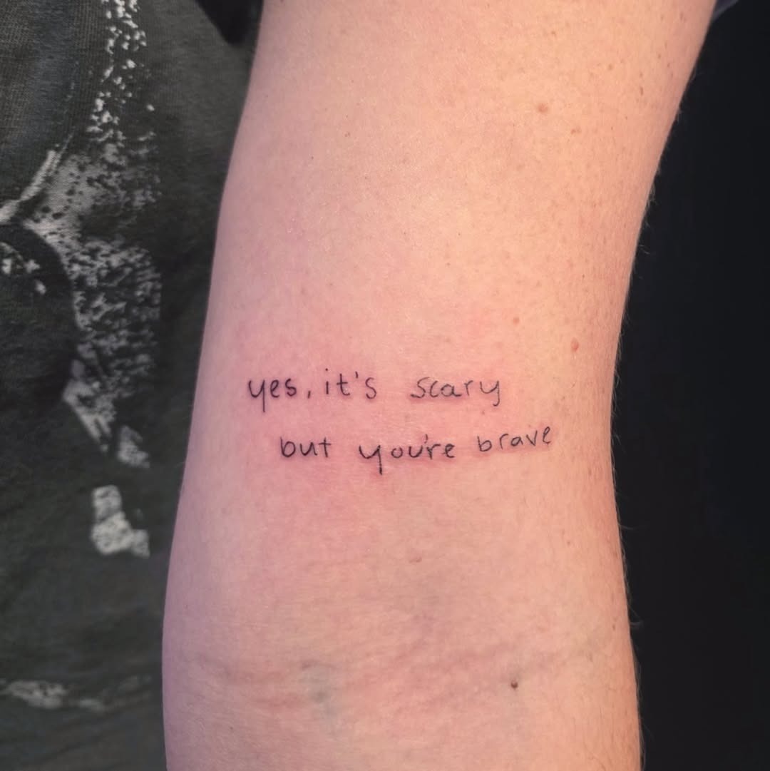 Inspirational Tattoo with a Bold Statement Tattoo Design