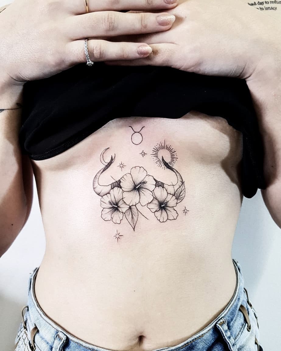 Elegant Taurus Tattoo Design Tattoo Design