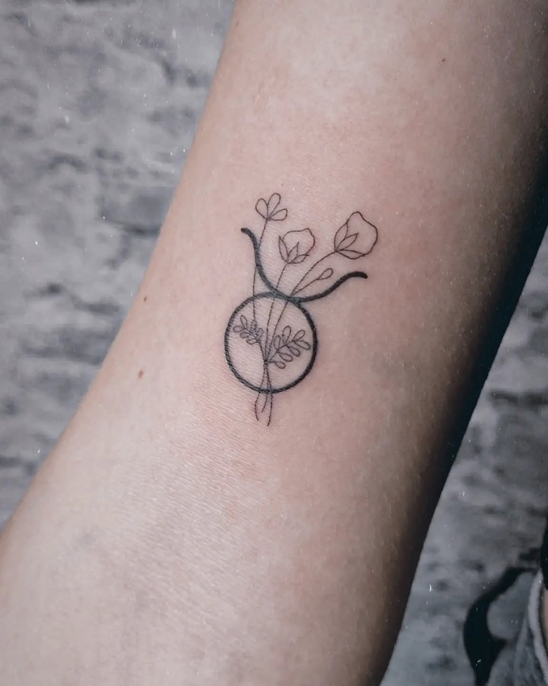 Elegant Taurus Tattoo Design