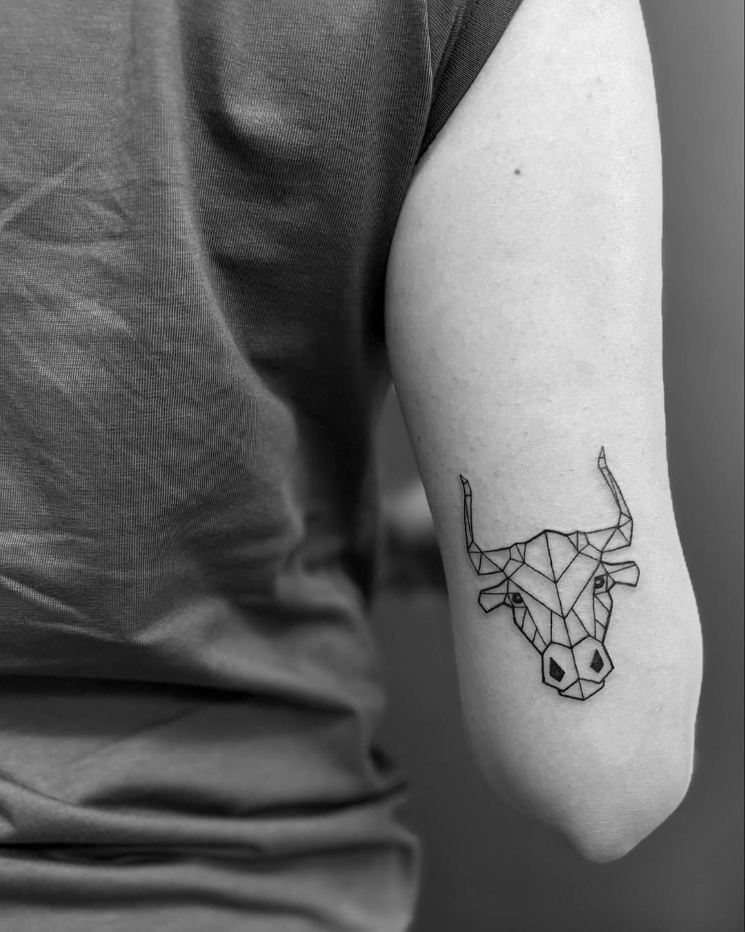Geometric Taurus Tattoo Tattoo Design
