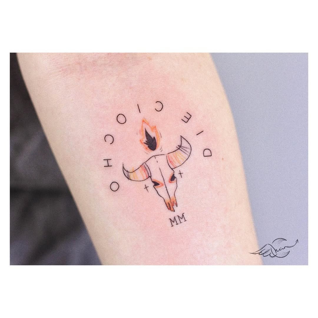 Minimalist Taurus Tattoo Tattoo Design