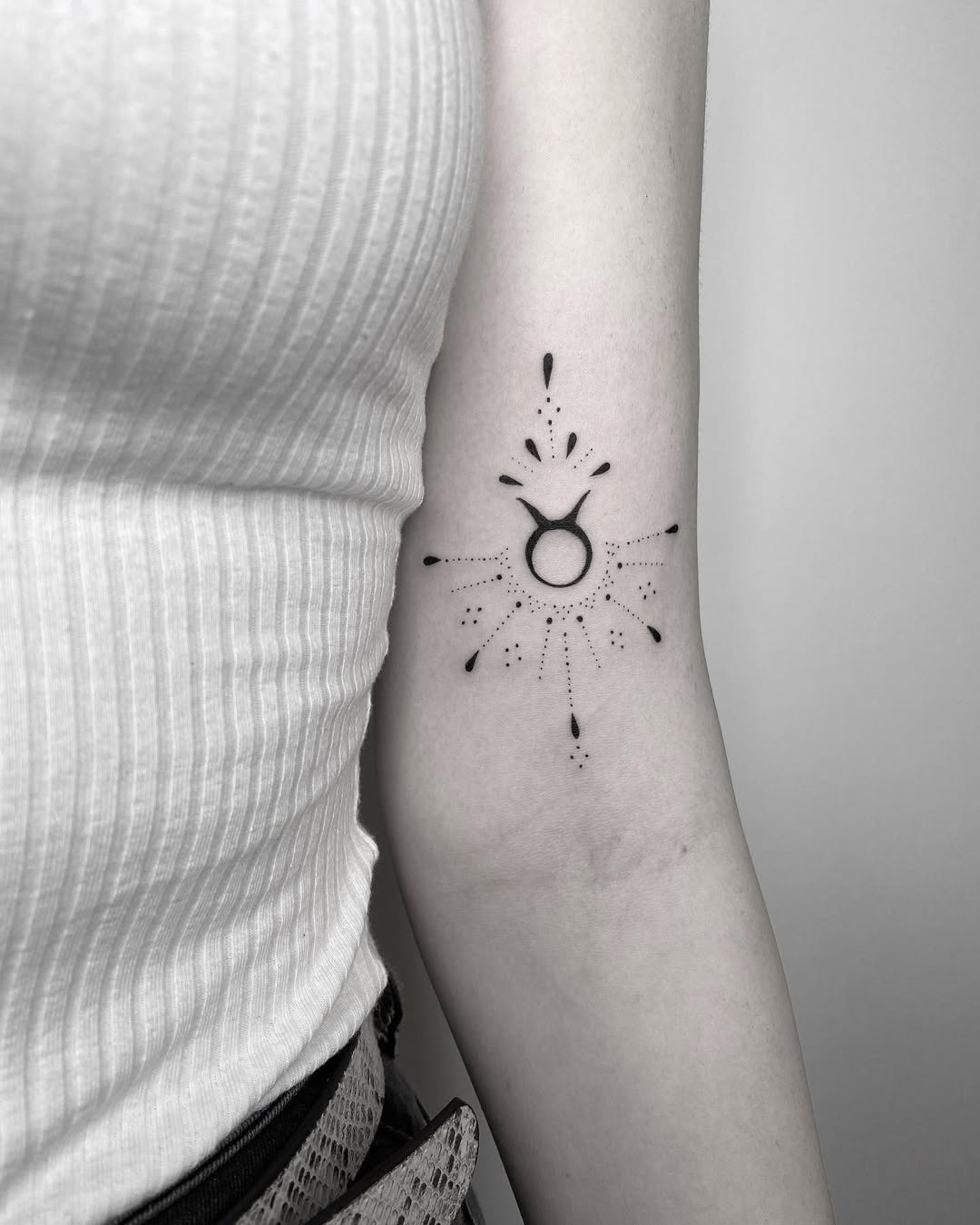 Minimalist Taurus Tattoo Tattoo Design