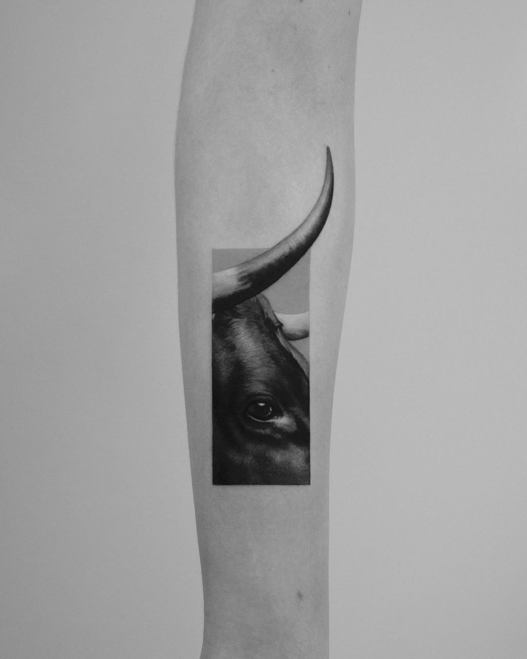 Stylish Taurus Tattoo Tattoo Design
