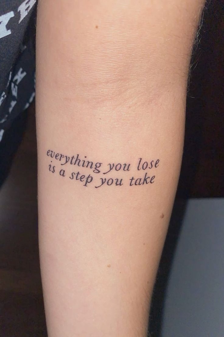 Everything You Lose Midnights Lyric Tattoo Tattoo Design