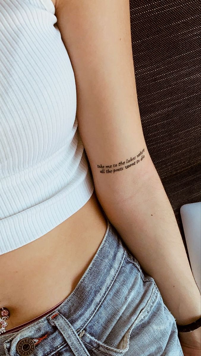 The Lakes Tiny Lyric Tattoo Tattoo Design