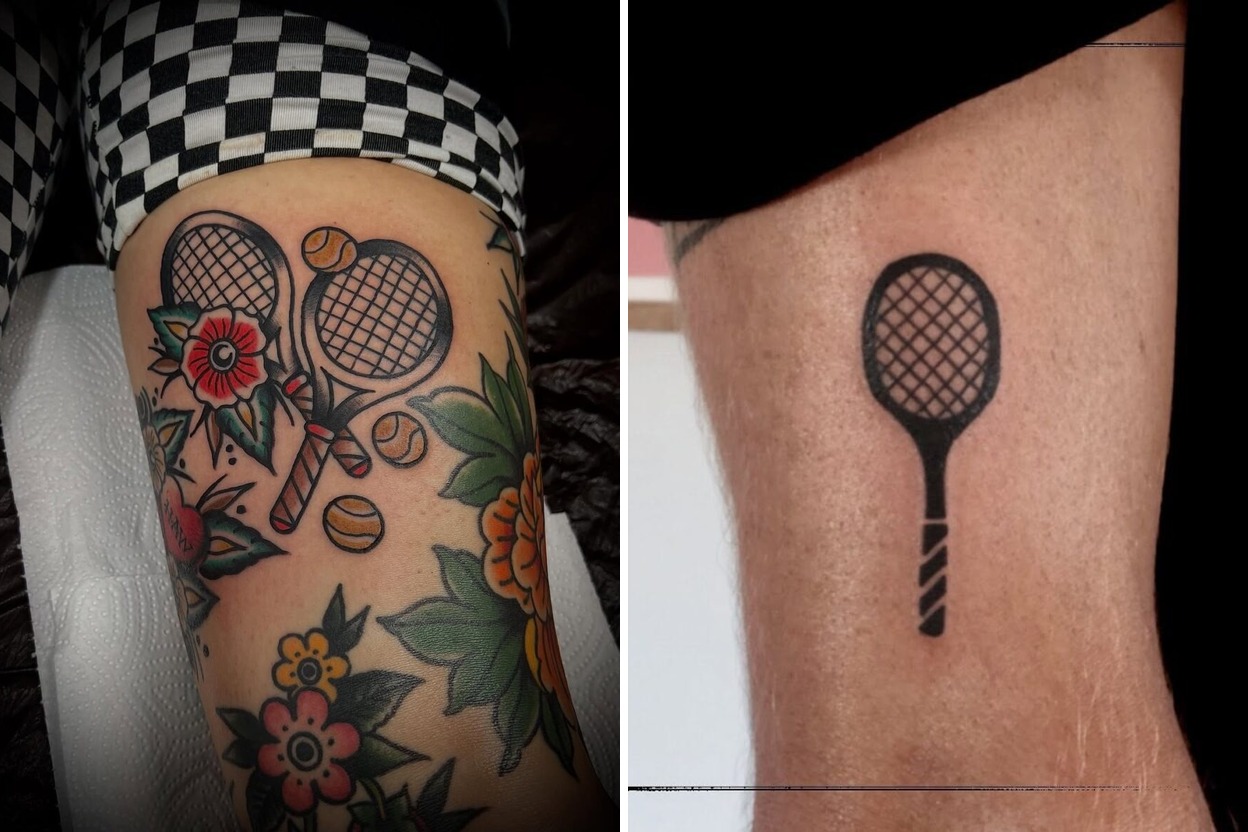 26+ Tennis Tattoo Ideas & Inspiration Featured Lookbook Collage