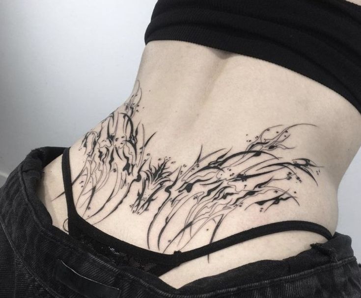 Fluid Artistic Design Tattoo Design