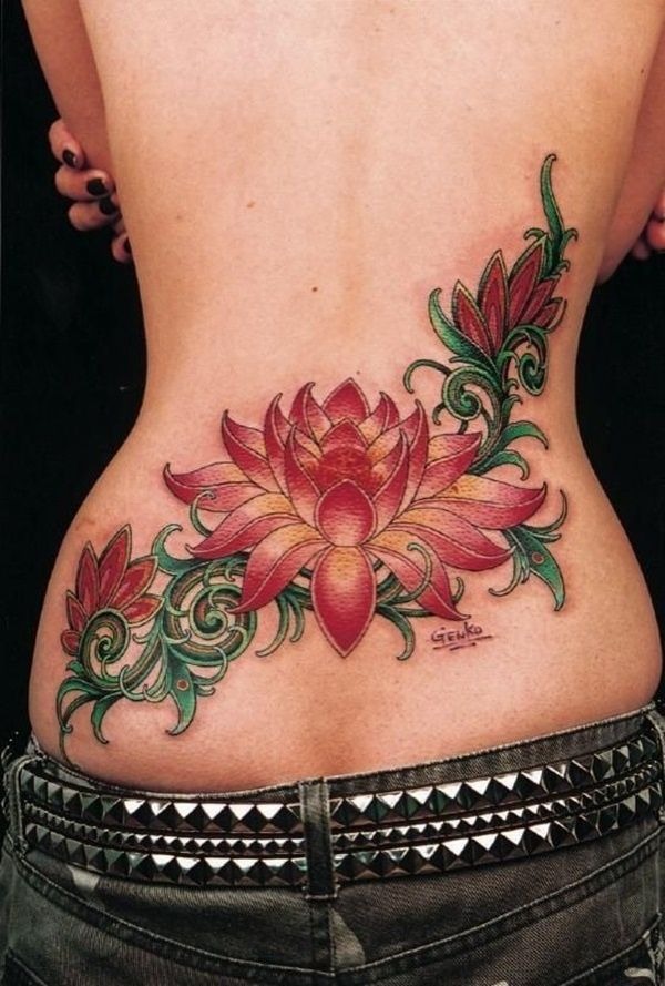 Graceful Rose Bouquet Tattoo Design