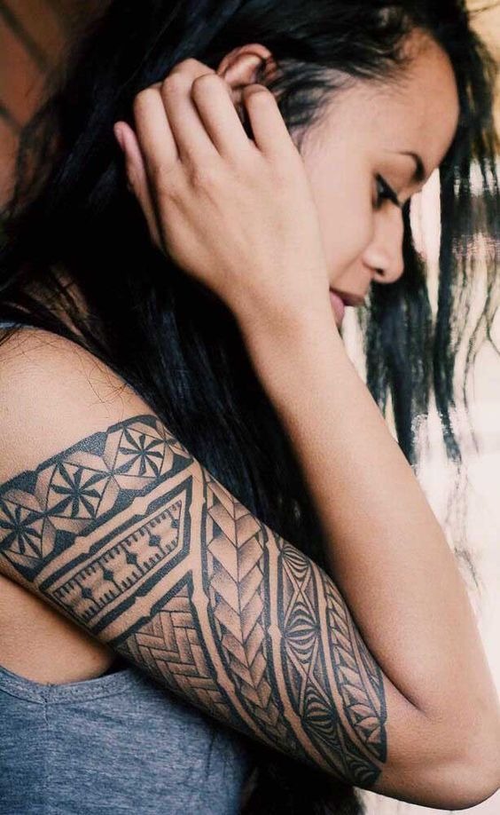 Polynesian Band Design for Women Tattoo Design