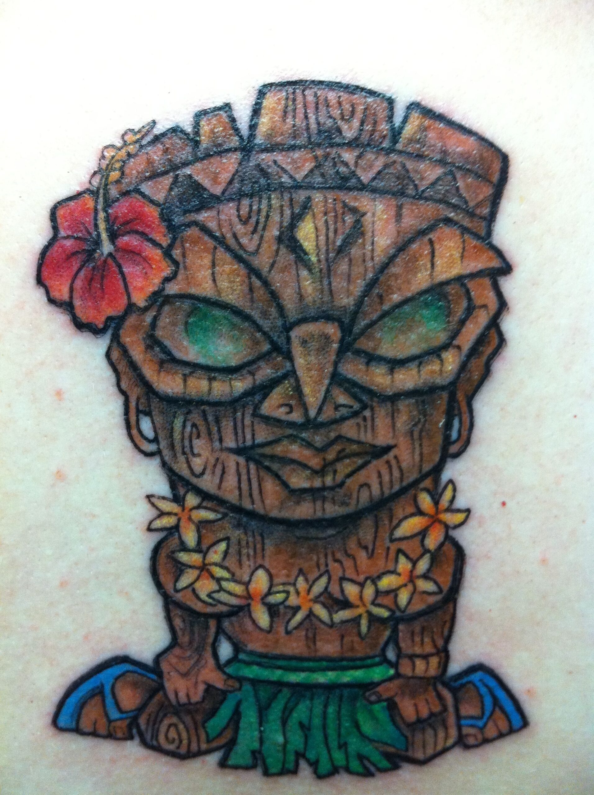 Resting Child-like Tiki Statue Tiki Tattoos Tattoo Design