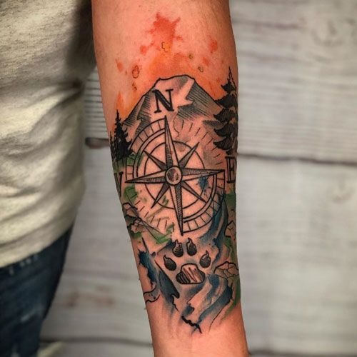 Abstract Portrait Forearm Tattoo Tattoo Design