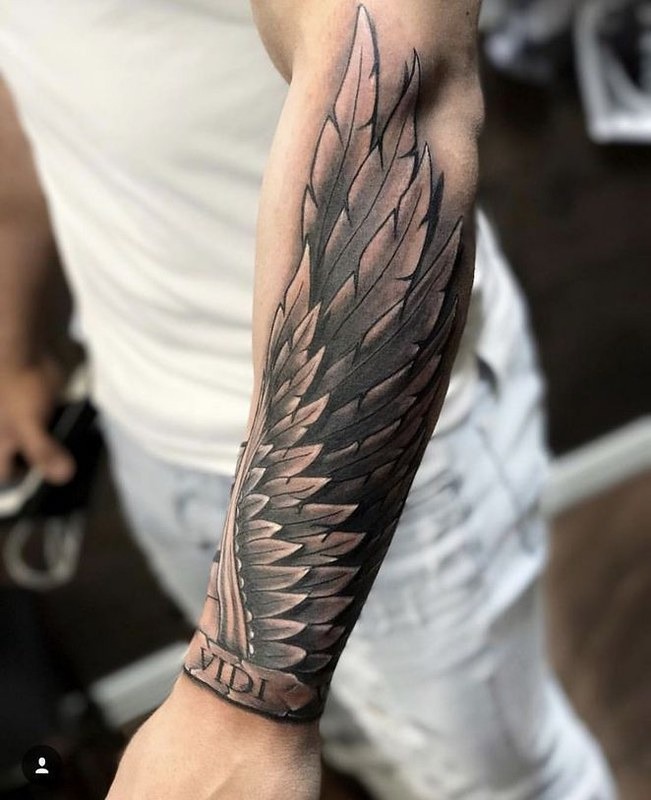 Geometric Mountain and Space Tattoo Tattoo Design