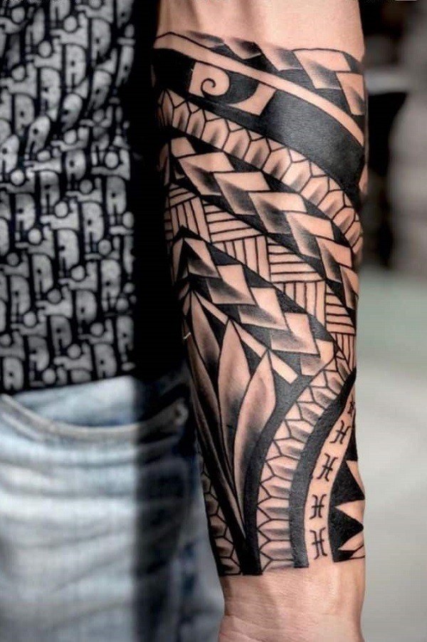 Polynesian-Inspired Tribal Tattoo Tattoo Design