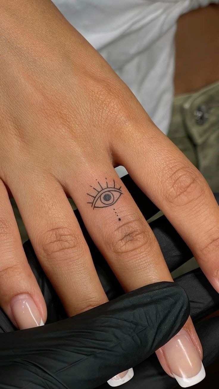 Evil Eye Finger Tattoo Tattoo Design