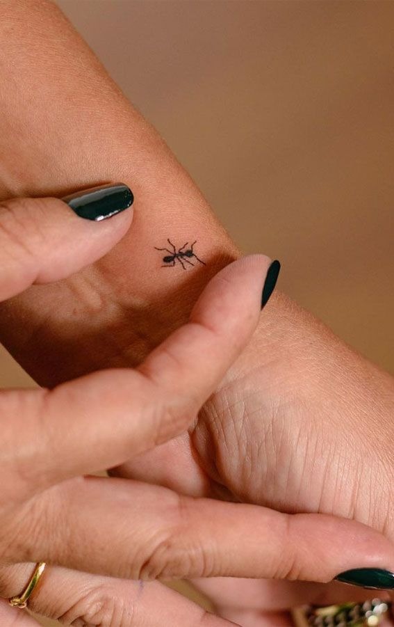 Micro Ant Wrist Tattoo Tattoo Design