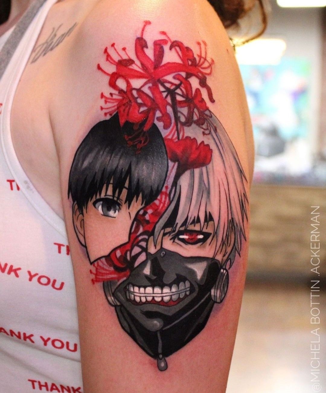 1000-7 = IN5ANITY Text Tattoo Tattoo Design