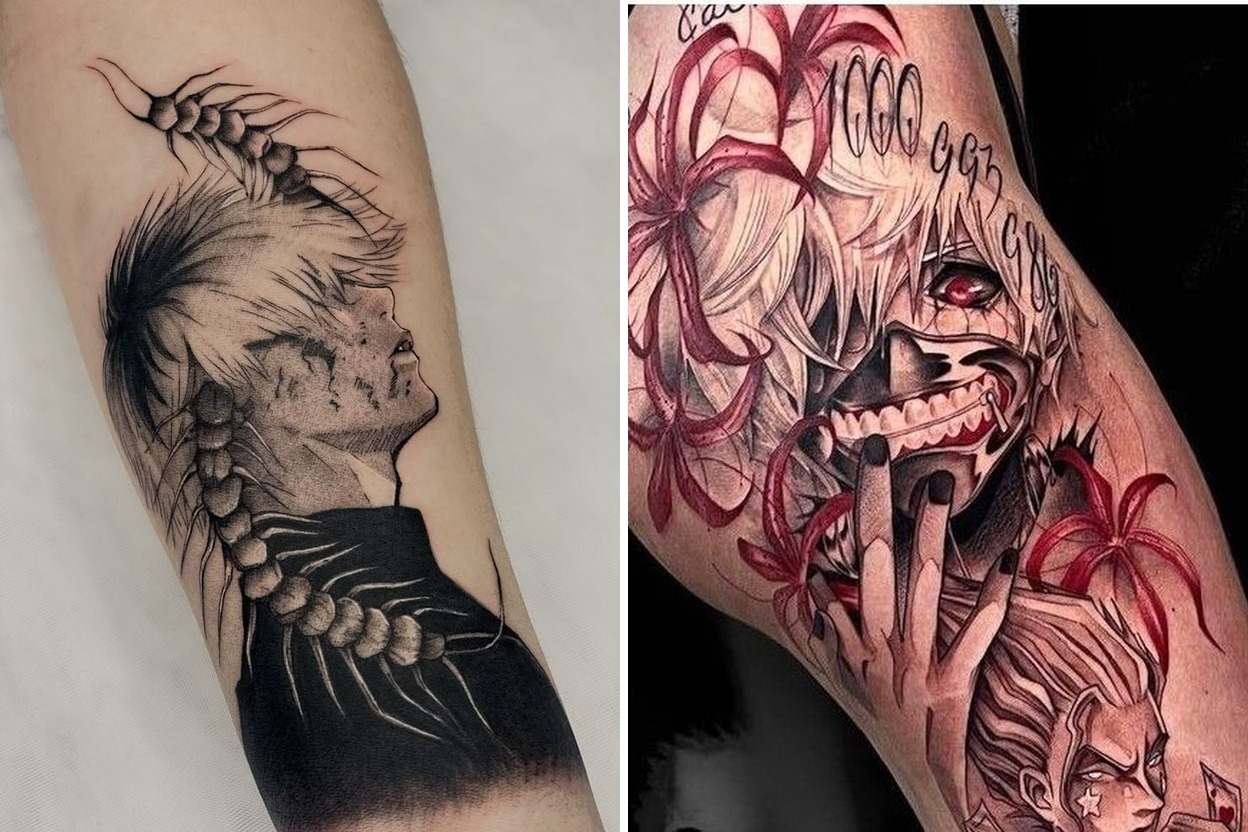 Tokyo Ghoul Tattoo Ideas That Make a Bold Artistic Statement Featured Lookbook Collage