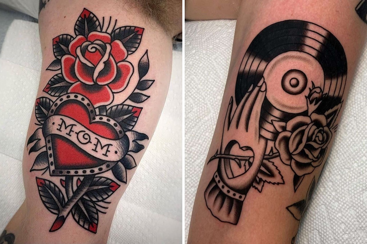 25+ Traditional Old School Tattoo Ideas That Bring Bold Vintage Style to Life Featured Lookbook Collage