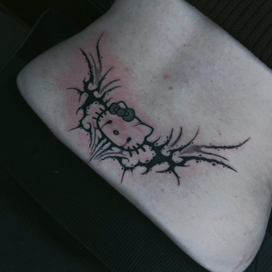 Unique Hello Kitty Tramp Stamp Tattoo Design Tattoo Design