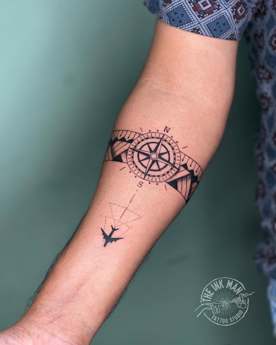Intricate compass tattoo for wanderlust individuals Tattoo Design