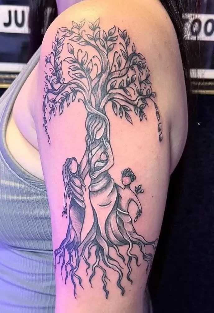 Four Seasons Tree of Life Tattoo Tattoo Design