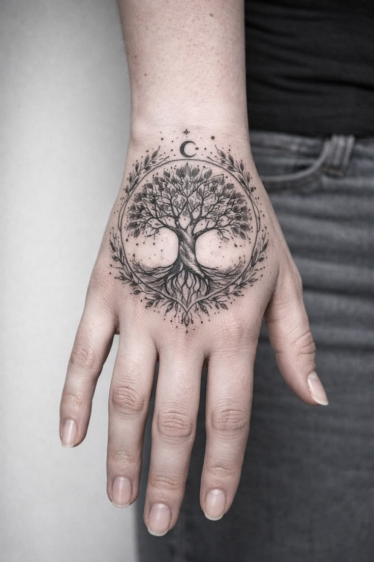 Rooted Celtic Heart Tree Tattoo Tattoo Design