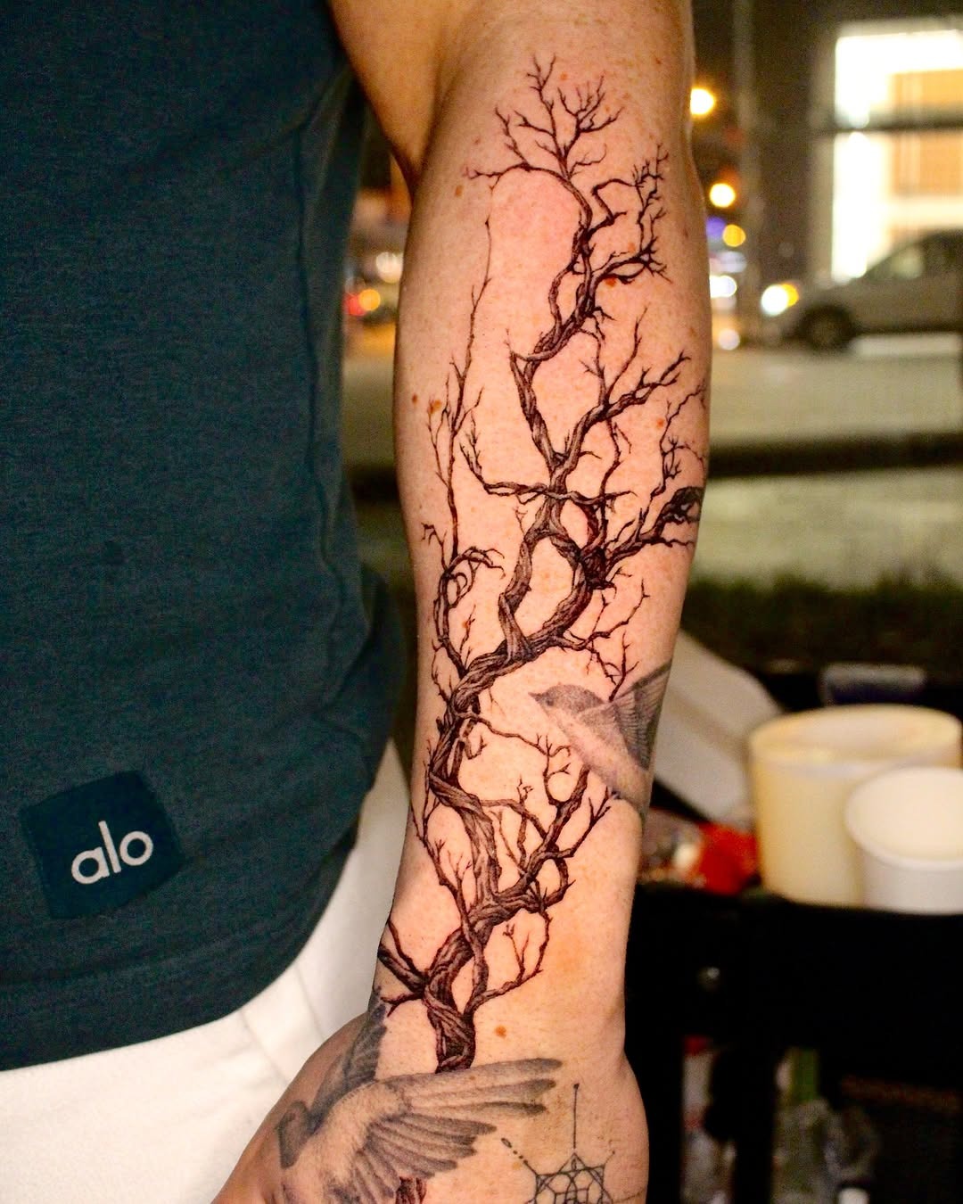 Stunning intricacy of a bare tree tattoo Tattoo Design