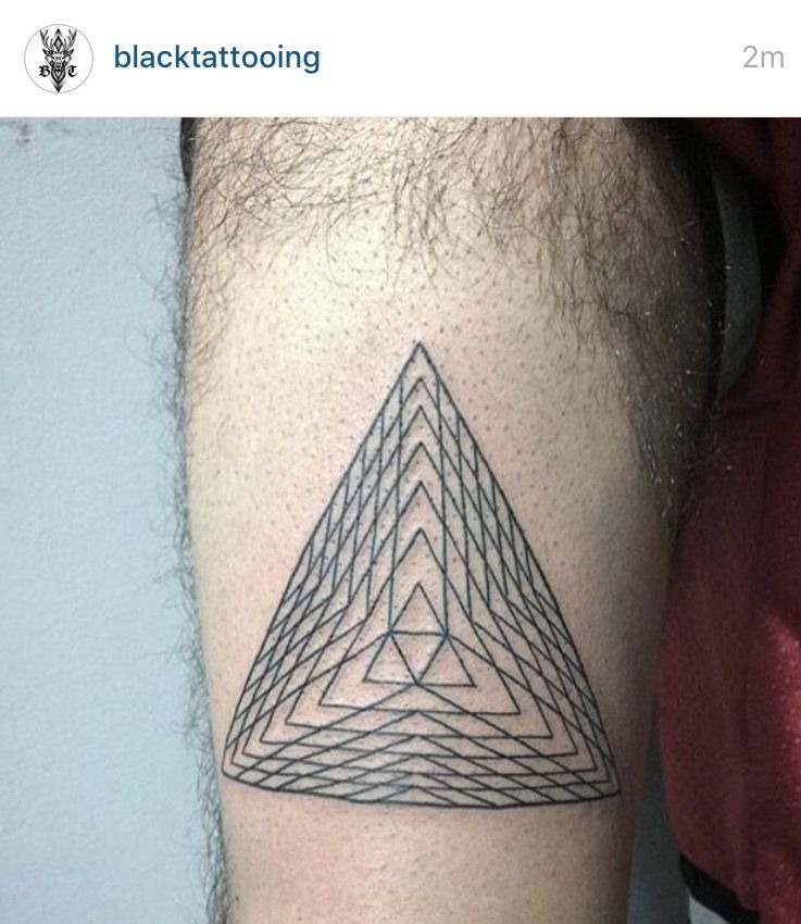 Bermuda Line Illusion Tattoo Design