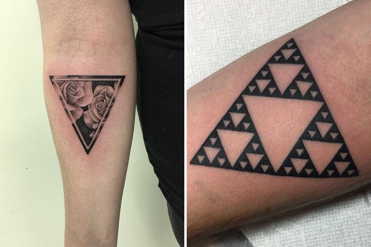 23+ Triangle Tattoo Ideas That Balance Geometry Meaning and Personal Style Featured Lookbook Collage
