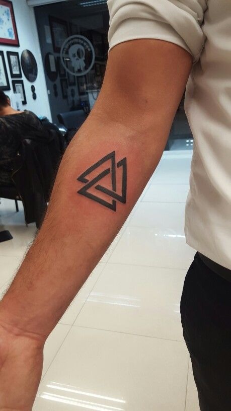 Interlocked Outline Duo Tattoo Design