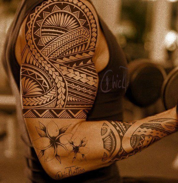 Geometric Tribal Tattoo for Women Tattoo Design