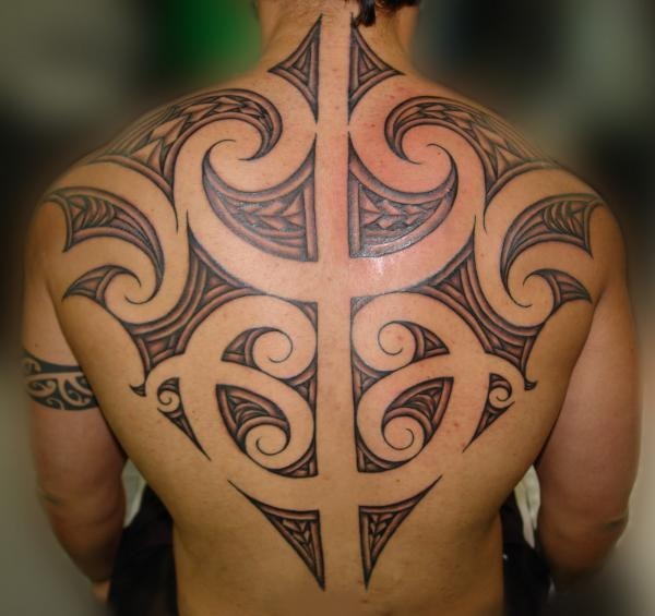 Maori style Tribal Tattoo on a hand Tattoo Design