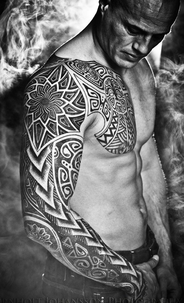 Tribal Tattoo Full Sleeve for Men Tattoo Design