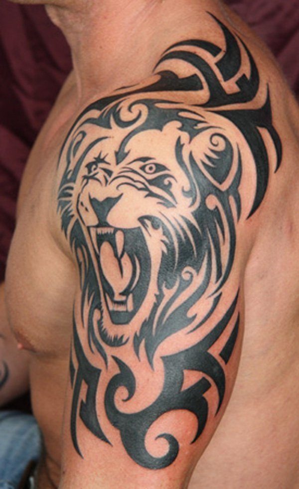 Tribal Tattoo on a man's Chest Tattoo Design