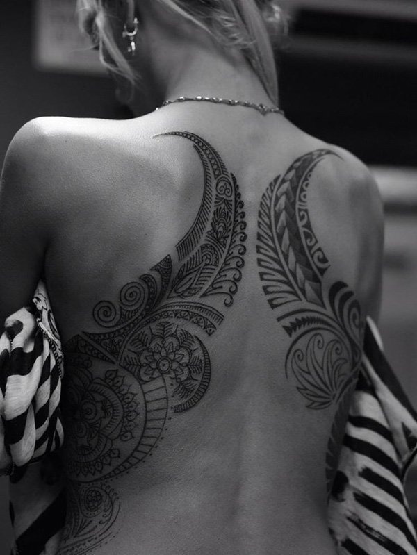 Two arms covering Tribal Tattoo Tattoo Design