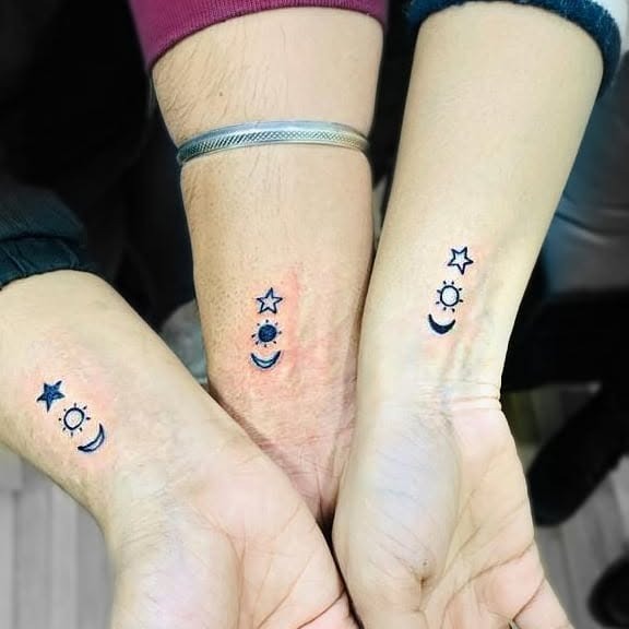 Celestial Trio Tattoo Tattoo Design