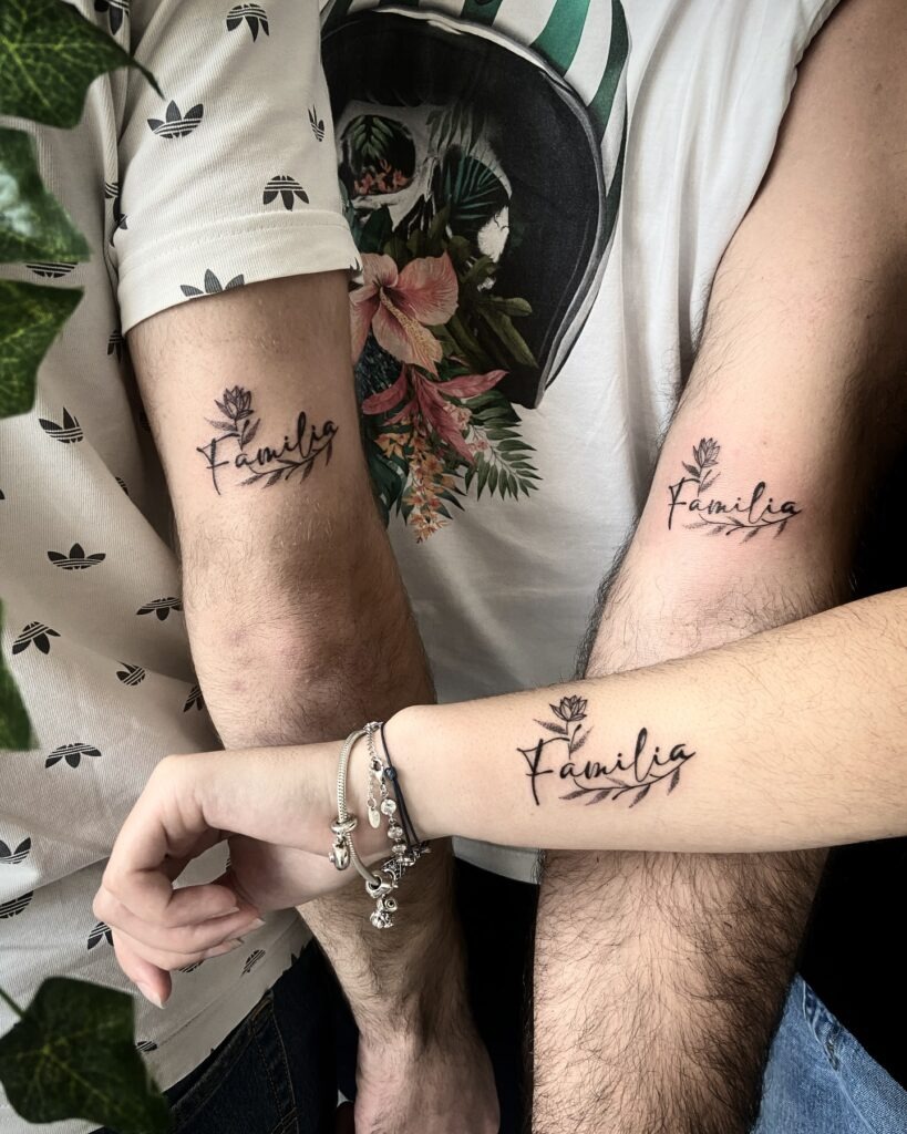 Familia Flower Trio Tattoo Tattoo Design