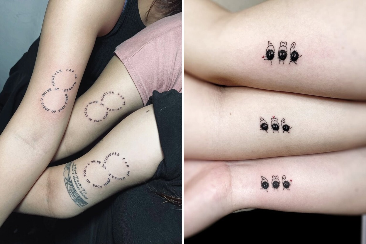 54+ Trio Tattoo Ideas & Inspiration Featured Lookbook Collage