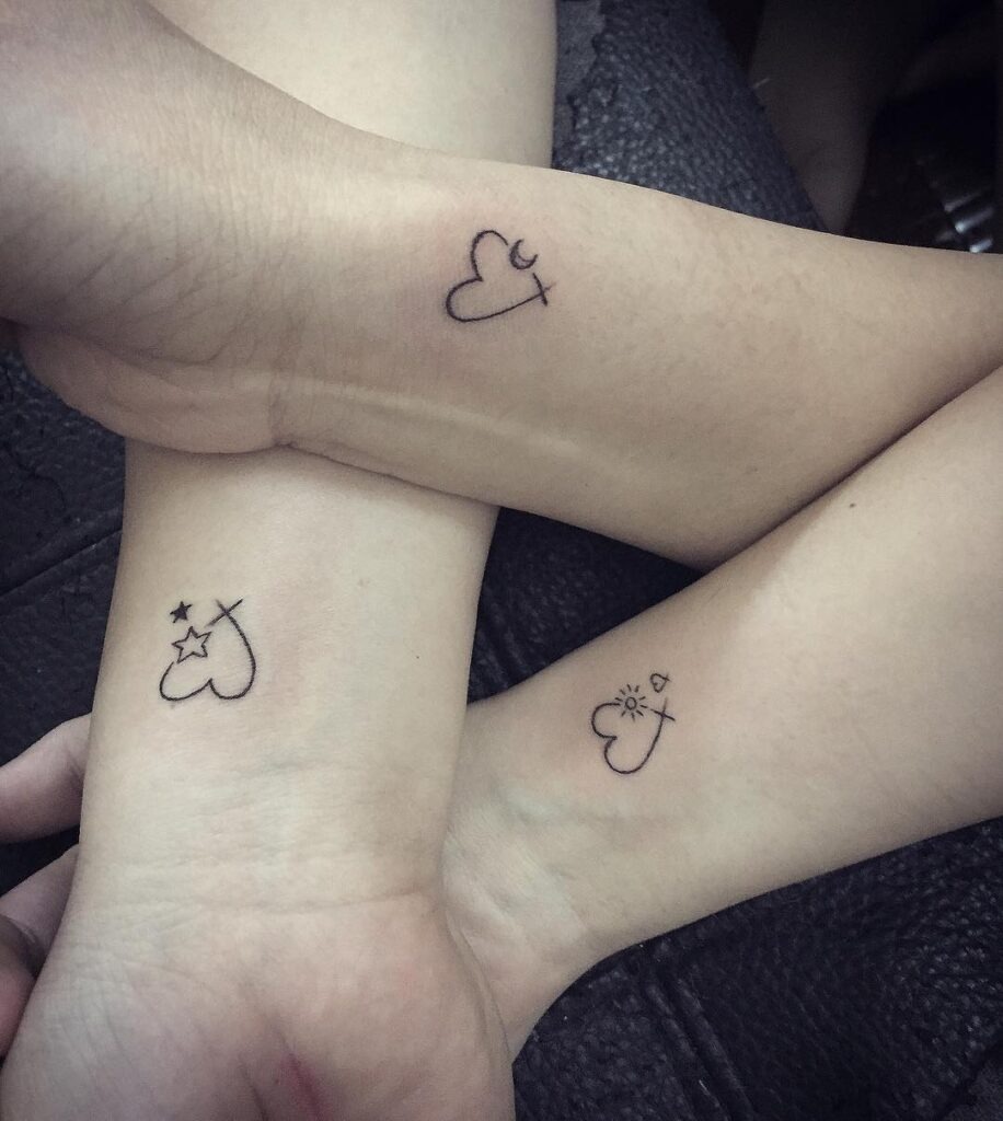 Heart and Elements Trio Tattoo Tattoo Design