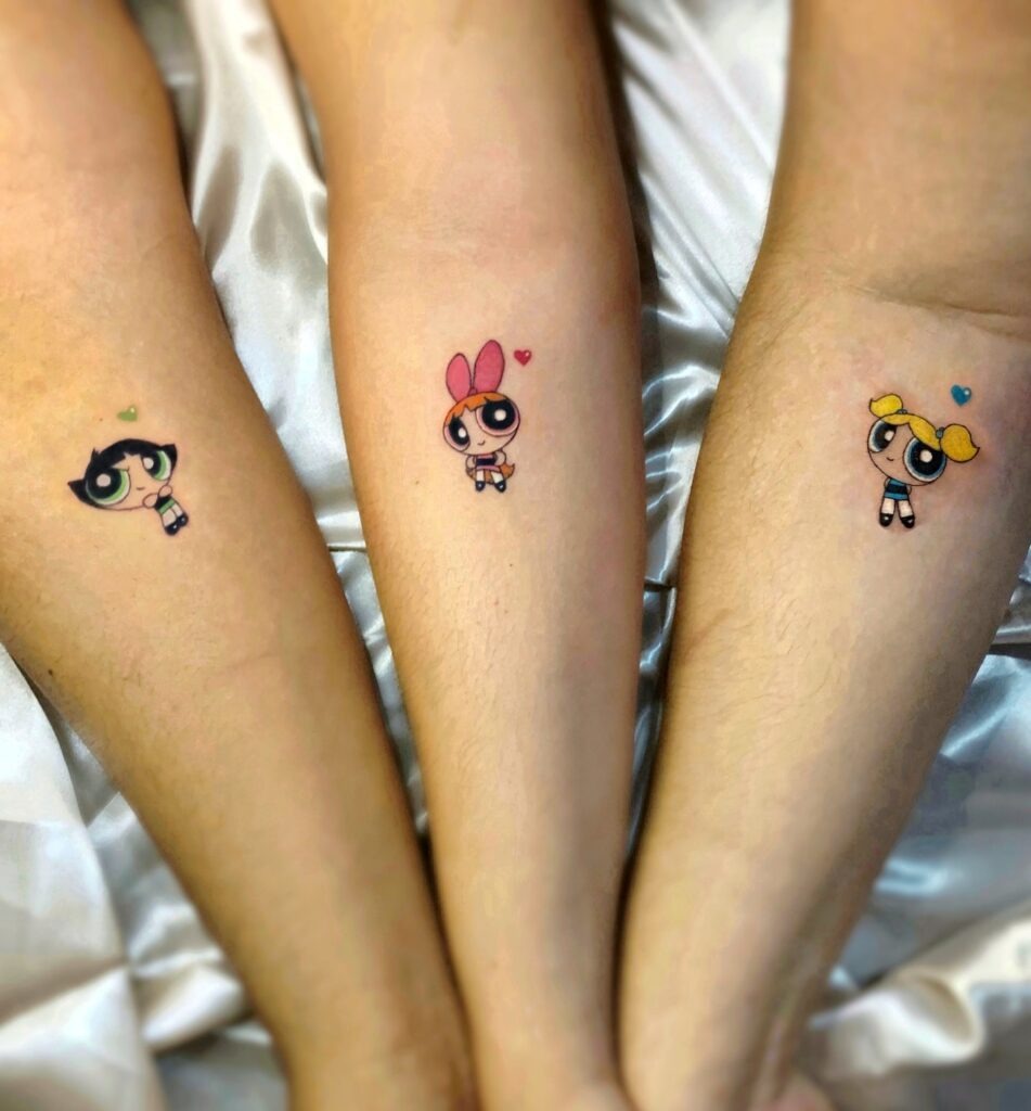 Powerpuff Girls Trio Tattoo Tattoo Design