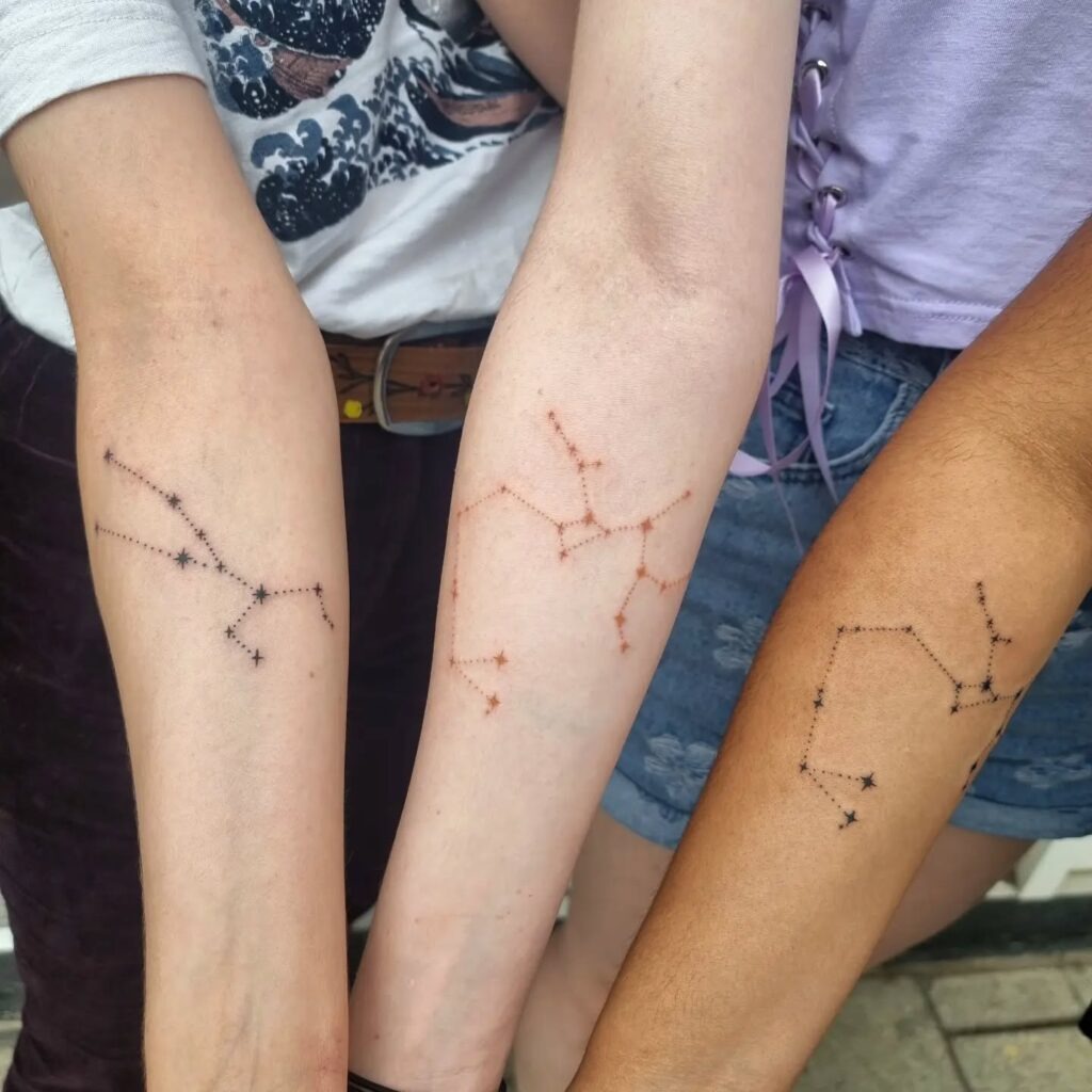 Star Constellation Friendship Tattoo Tattoo Design