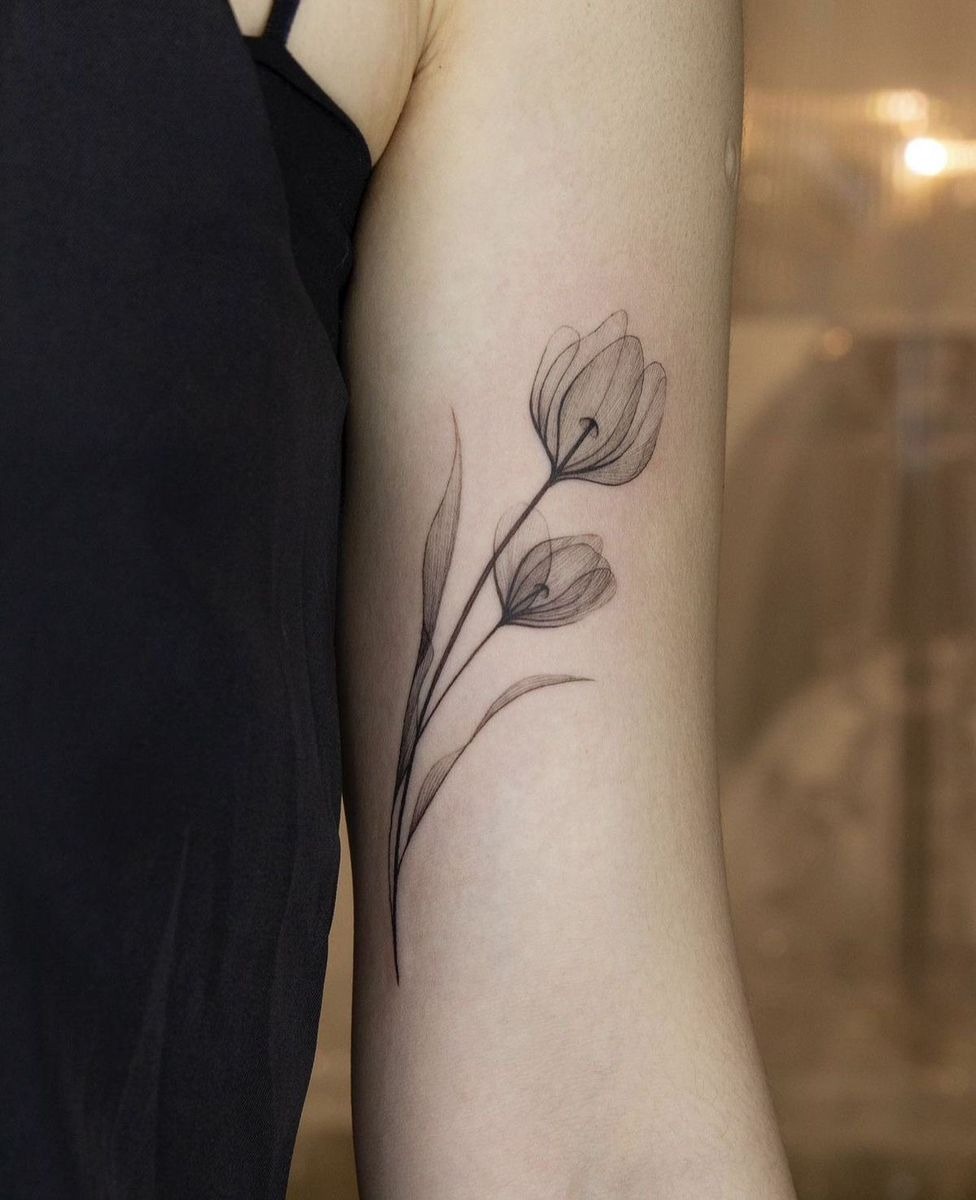 Bouquet Tulip Tattoo Tattoo Design
