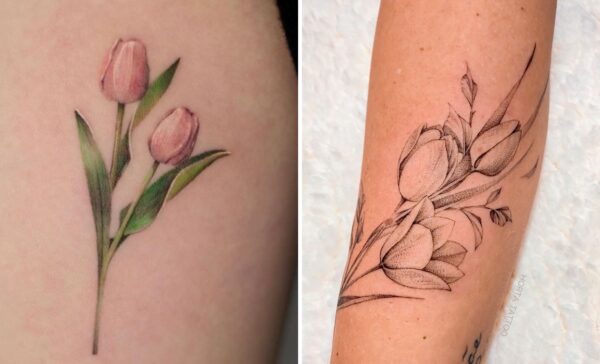 Tulip Tattoo Ideas That Demand Attention and Admiration