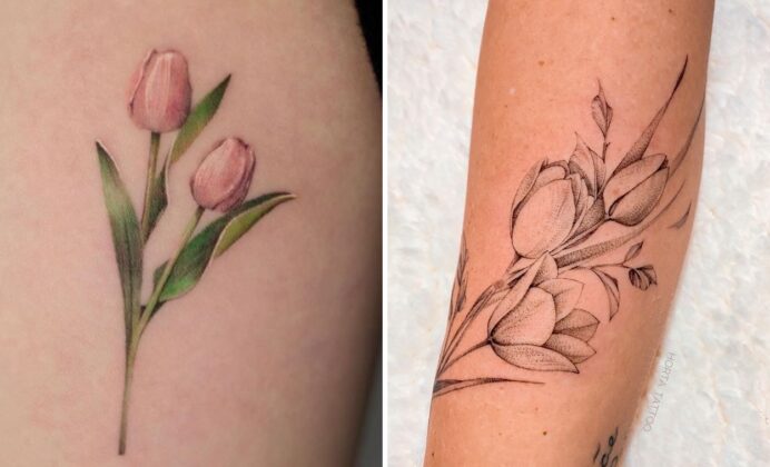 Tulip Tattoo Ideas That Demand Attention and Admiration