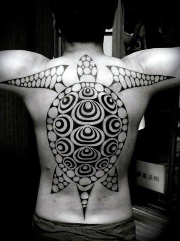 Abstract Sea Turtle Made of Patterns Turtle Tattoos Tattoo Design