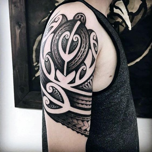 Bold Black and White Abstract Turtle Turtle Tattoos Tattoo Design
