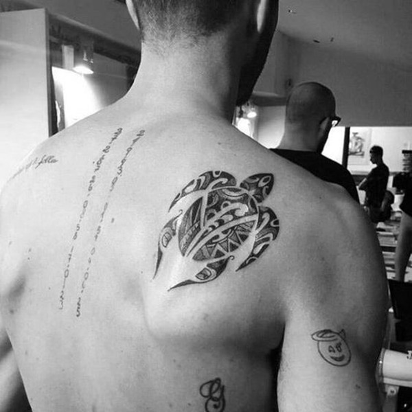 Bold Sea Turtle Made of Patterns Turtle Tattoos Tattoo Design